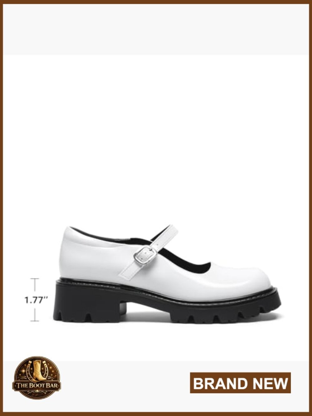 Closed Toe Chunky Block Heel Platform Shoes Mary Jane Pumps - Picture 4 of 7